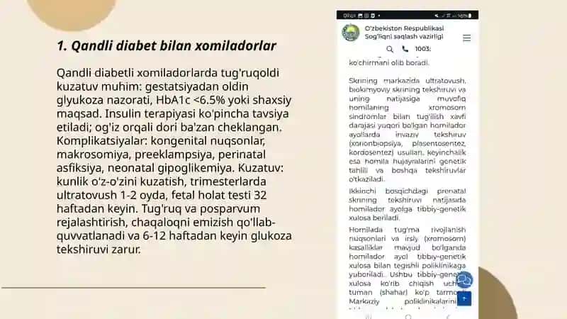 Xavf guruhiga kiruvchi Xomiladorlar 3