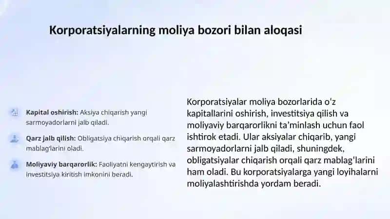 Moliya bozorida korporatsiyalar 3