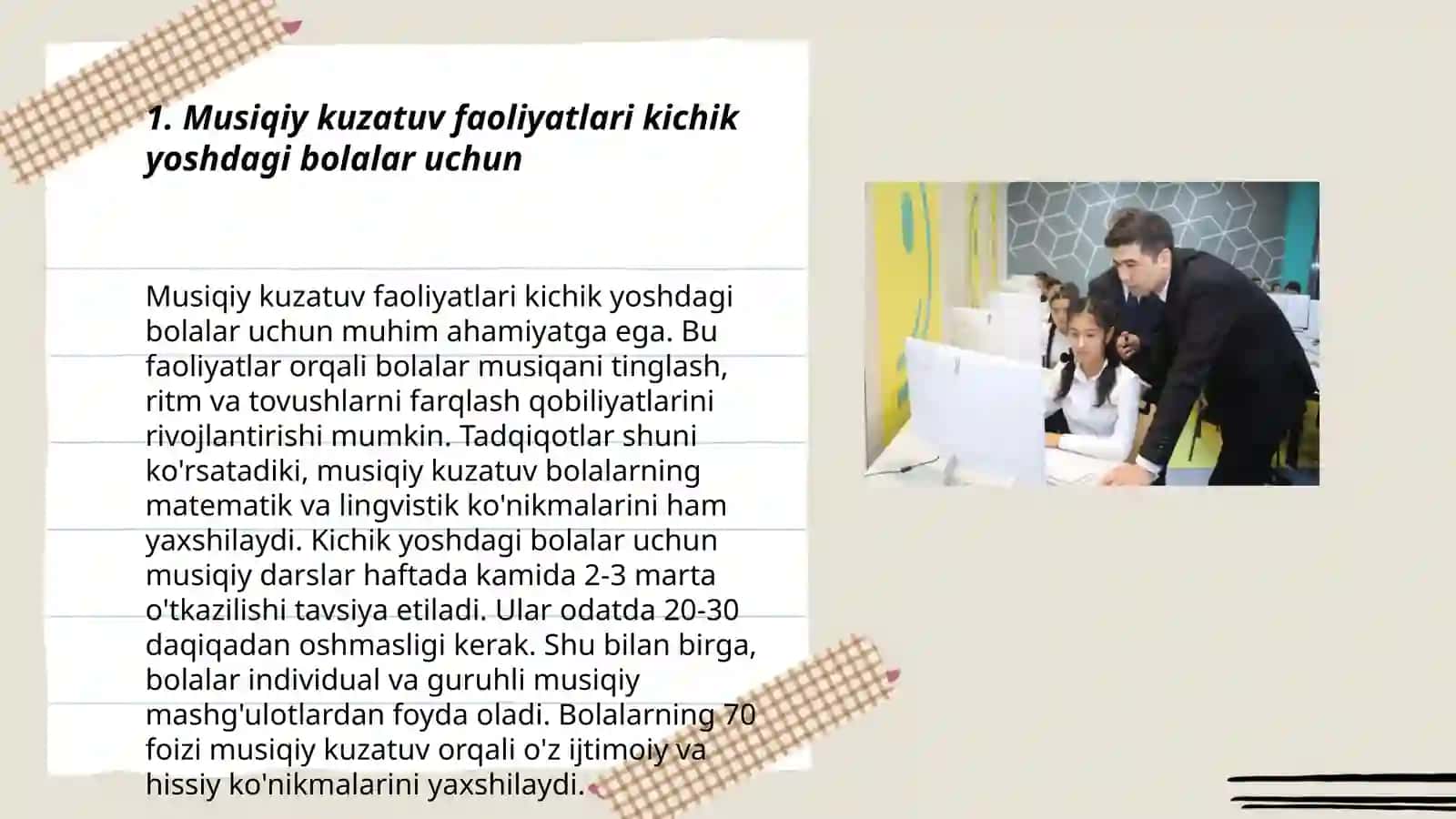 Musiqiy kuzatuv faoliyatlari 3