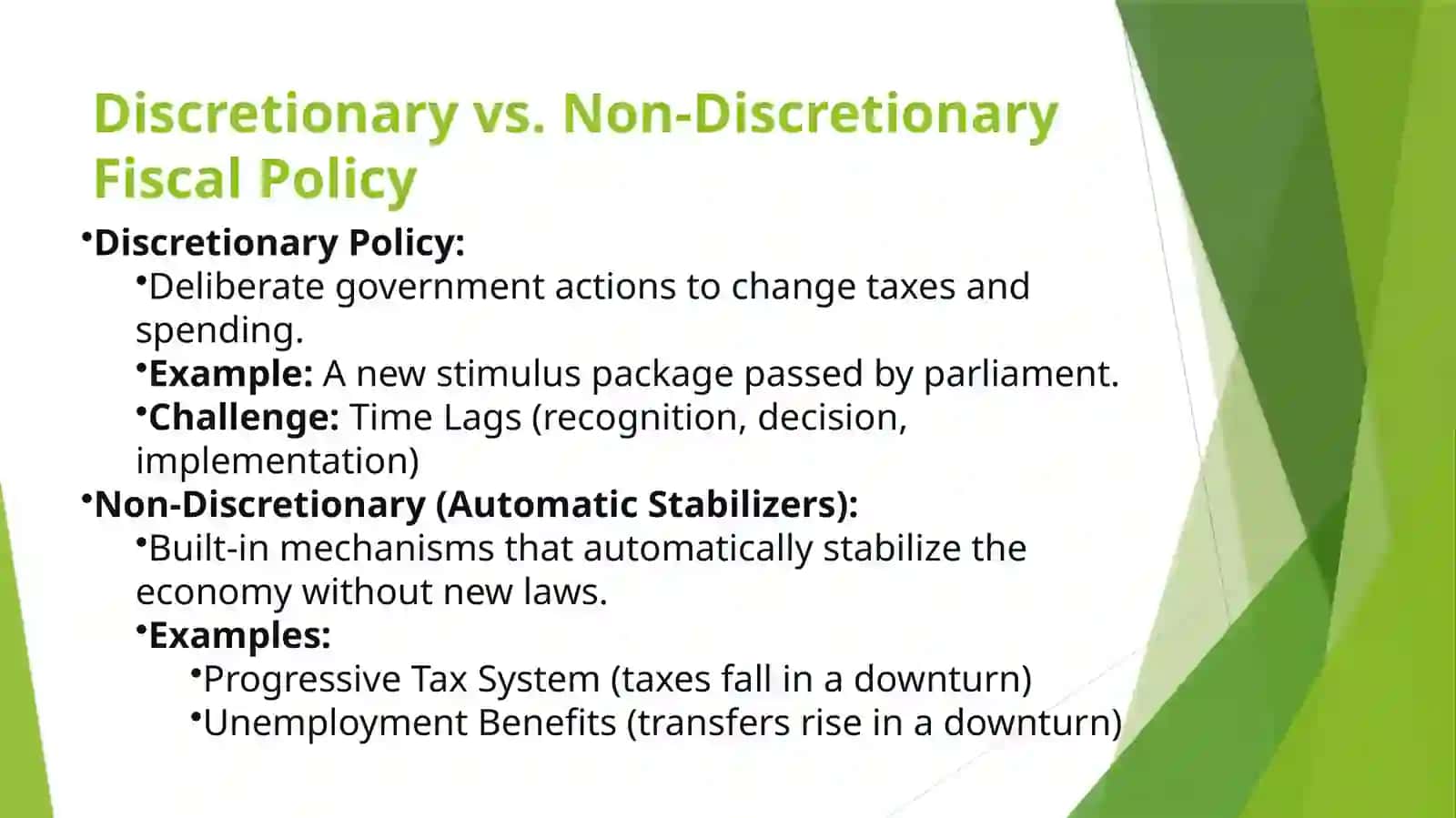 Fiscal Measures for Economic Stabilization 3