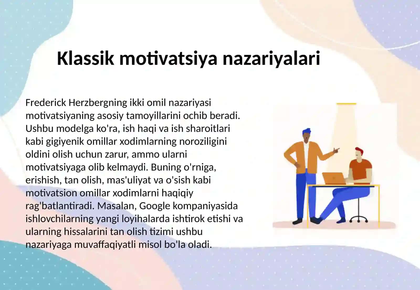 MUTAXASSISLARNING MEHNAT MOTIVATSIYASINI OSHIRISH MODELLARI 3