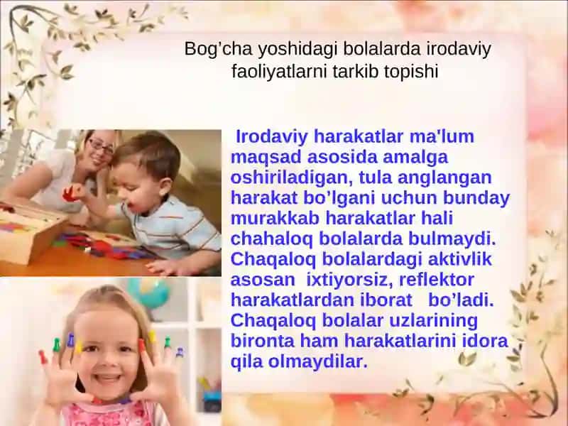 Bolada bilish qobiliyatlarini rivojlanishi 3
