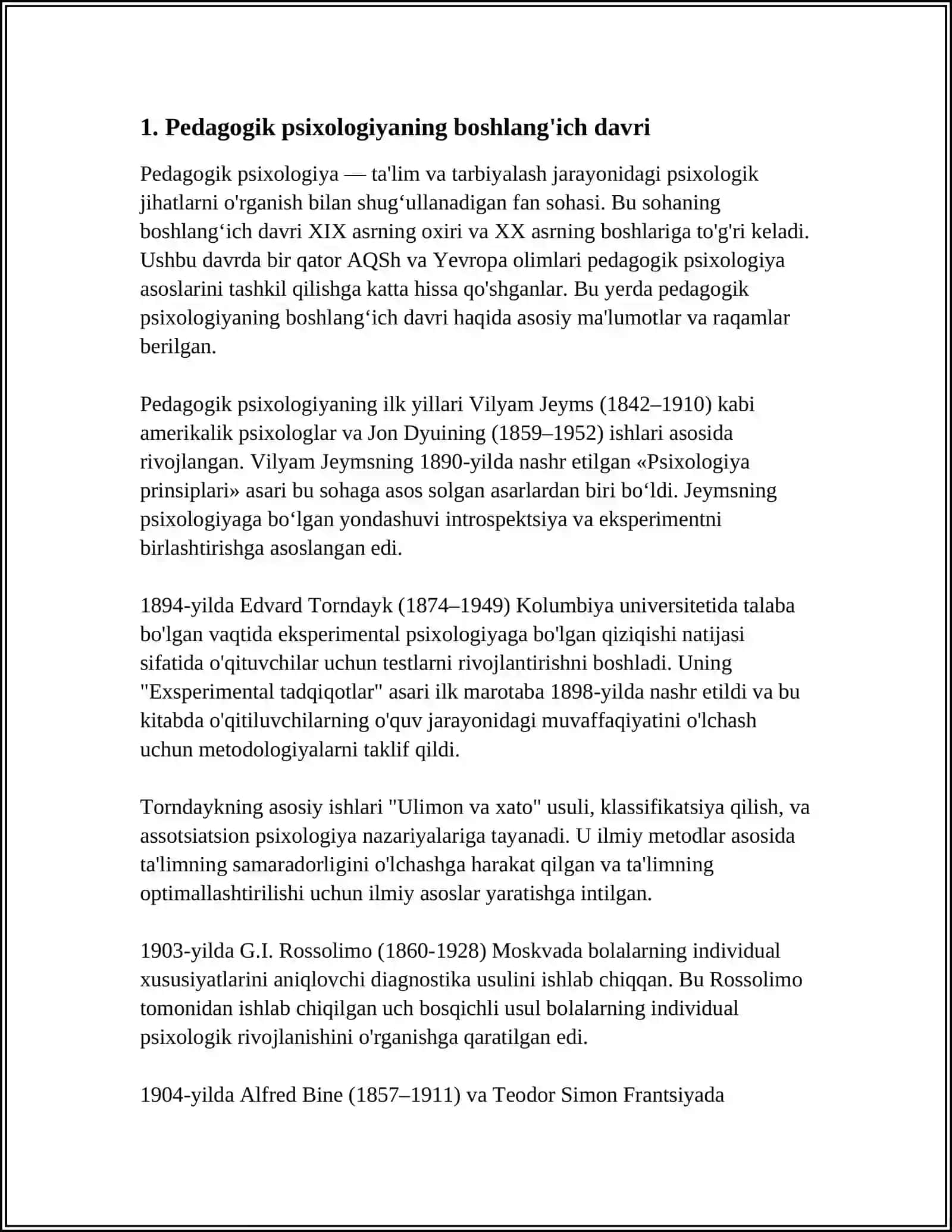 PEDAGOGIK PSIXOLGIYANING YUZAGA KELISH TARIXI 3