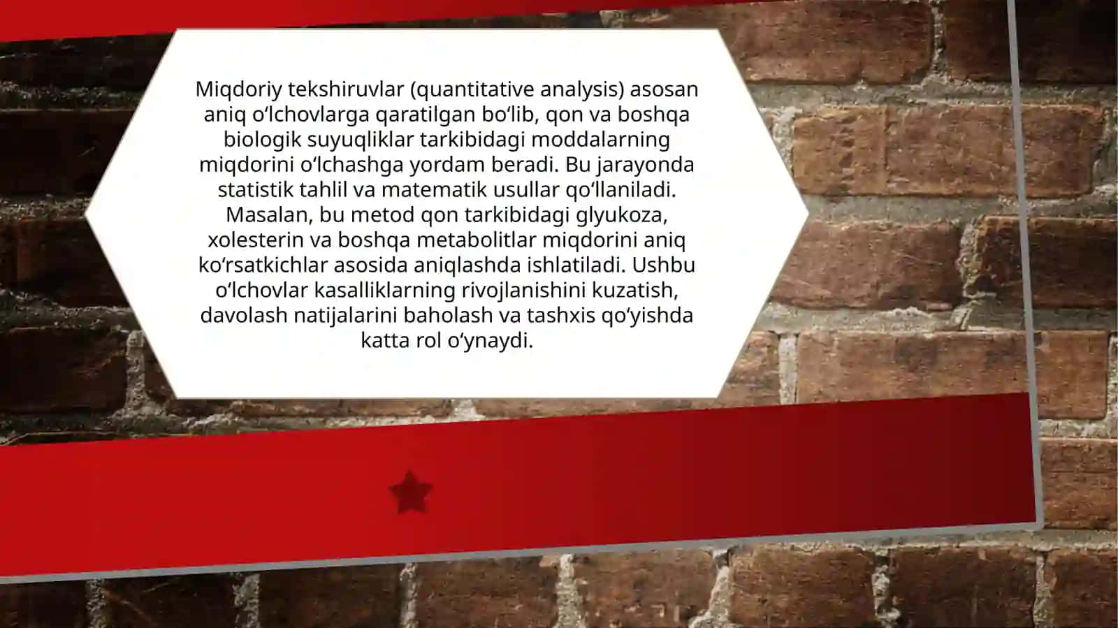 Miqdor vasifa klinik labaratoriyatekshiruvi 3