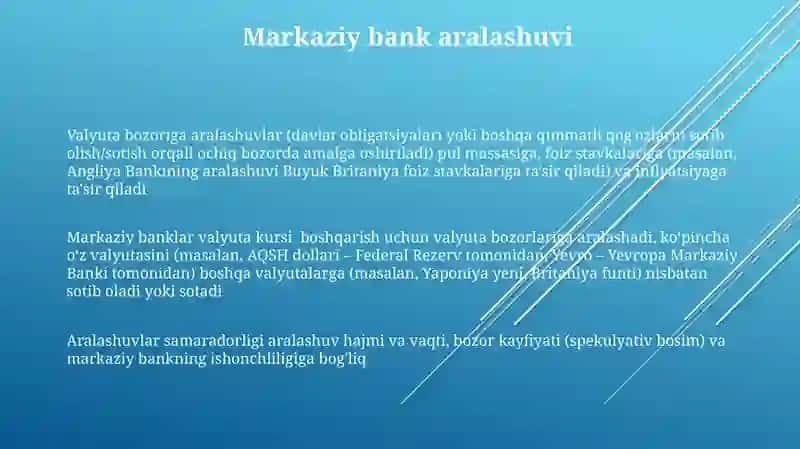 Xorijiy valyuta bozorlaridagi operatsiyalar 3