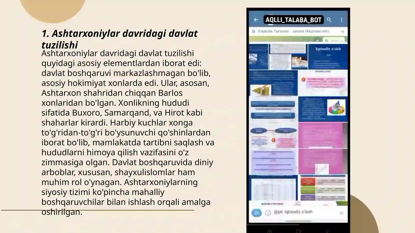 Ashtarxoniylar davrida davlat boshqaruvi 3