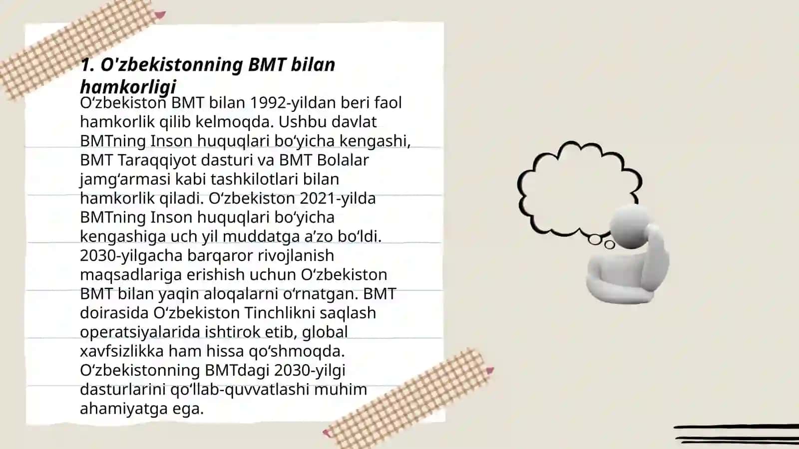 O'zbekistonning BMT bilan hamkorligi 3