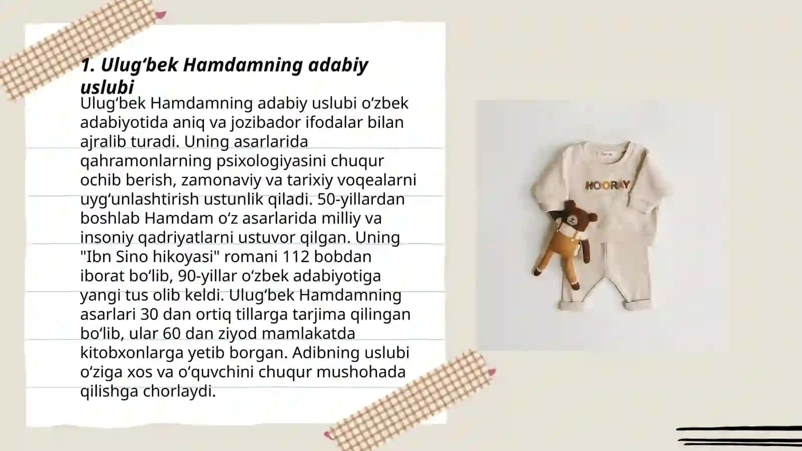 "Muvozanat", "Sabo va samandar" 3