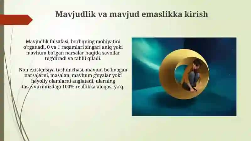 Ontologiya asoslari 3