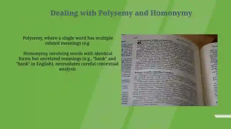 "Lexical problem of translation" PPT 3