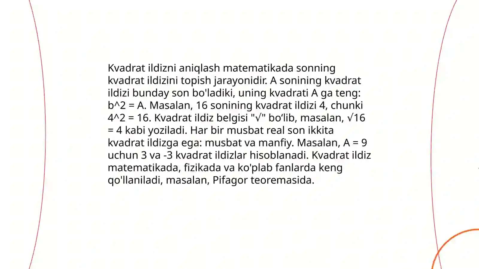 Abakusda kvadrat ildizdan chiqarish 3