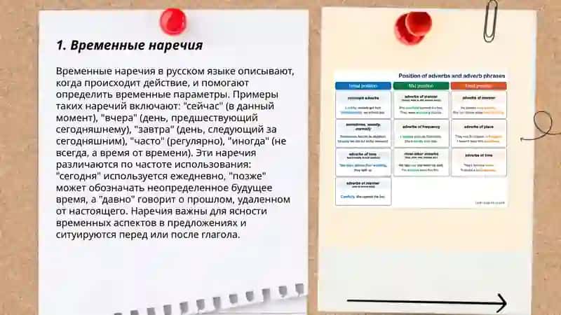 Наречия, выражающие временные отношения 3