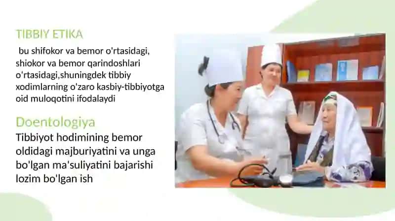 Tibbiyot va Doentologiya asoslari kitobi 3