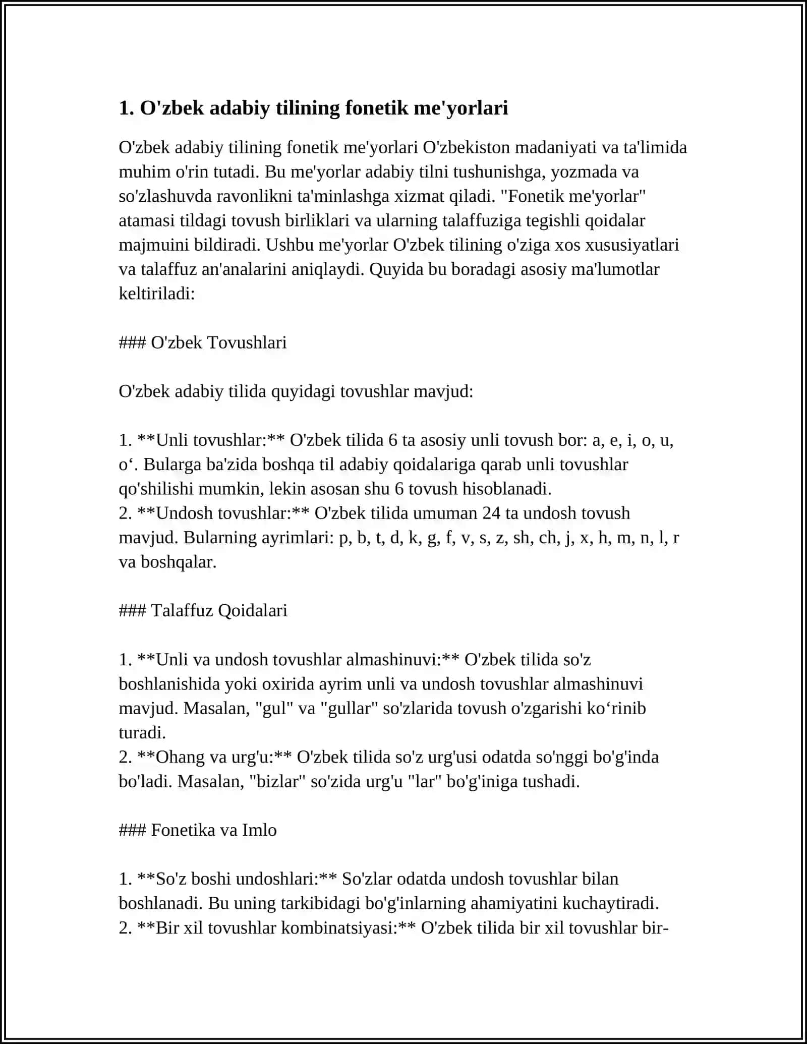 O'ZBEK ADABIY TIL ME'YORLARI 3