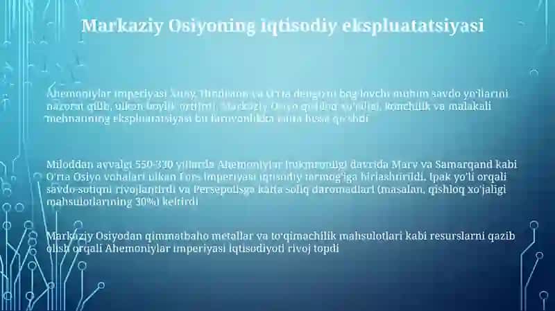 Ahamoniylarning Õrta Osiyodagi hukmronligi 3