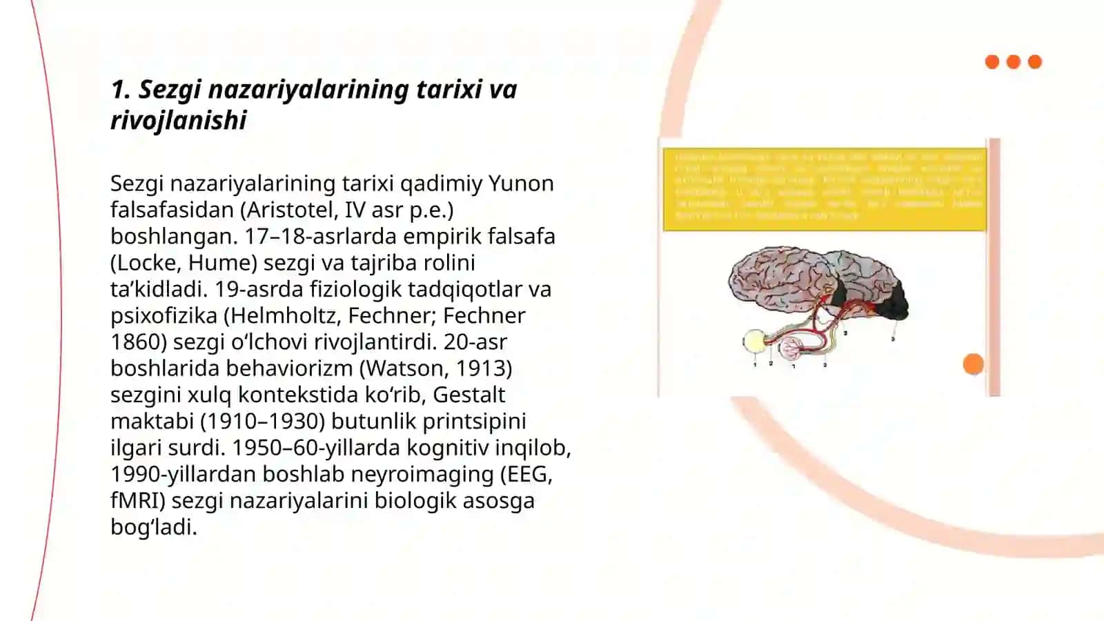 Sezgi borasidagi nazariyalar 3