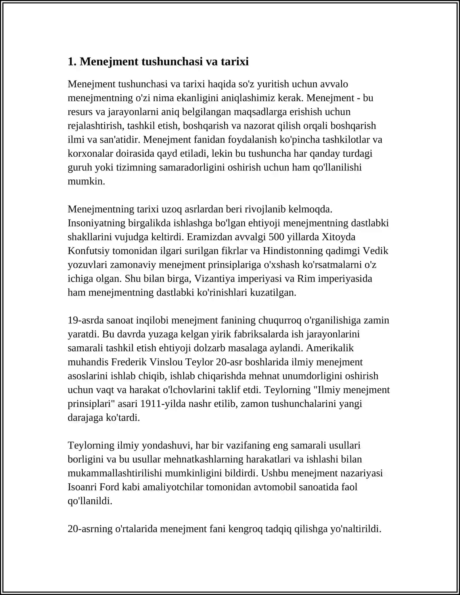 MENEJMENT HAQIDA UMUMIY TUSHUNCHA 3