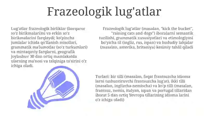 Frazeologik lug'atlar 3