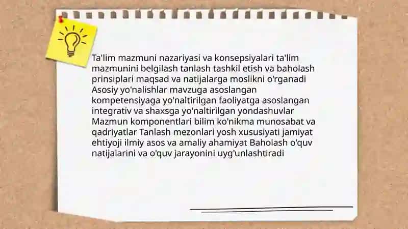 Ta'lim mazmuni 3