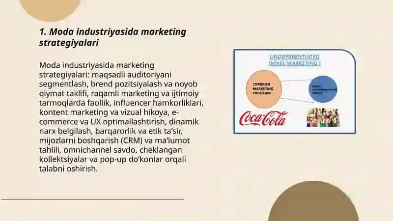 Moda industriyasida marketing strategiyalari 3