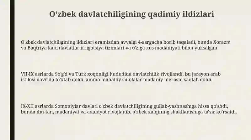 Oʻzbekistondamustaqillikgʻoyalariningtarixiyasoslari 3