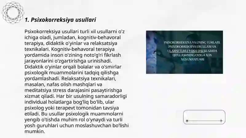 Psixokorreksiya va psixoterapiya masalalari 3