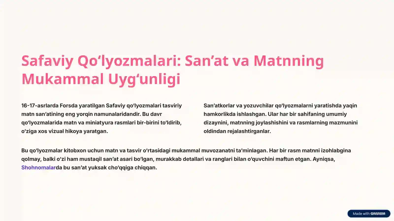 Tasviriy Matn Ustida Ishlash San’ati: Tarixdan Zamonaviylikka 3