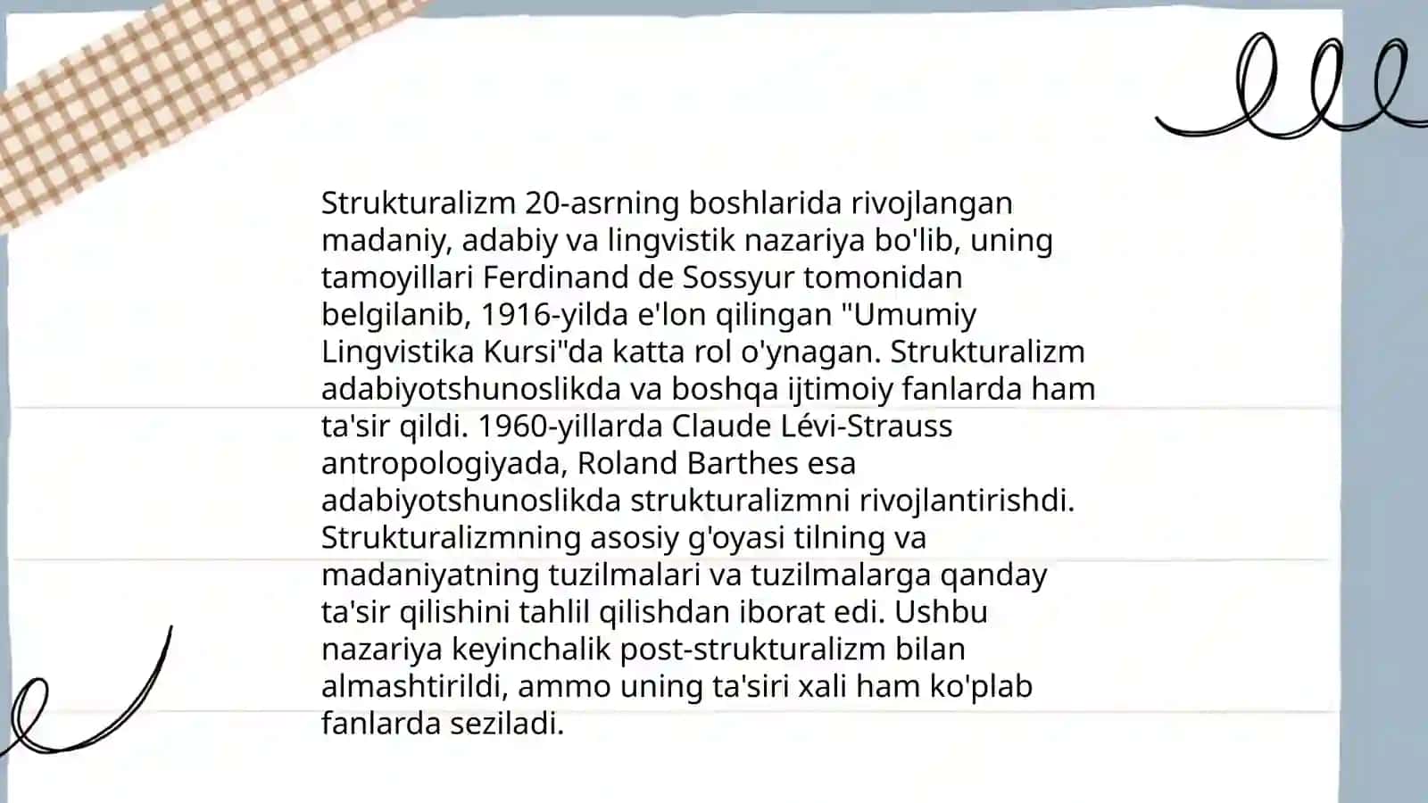 Strukturalizm va uning yoʻnalishlari 3