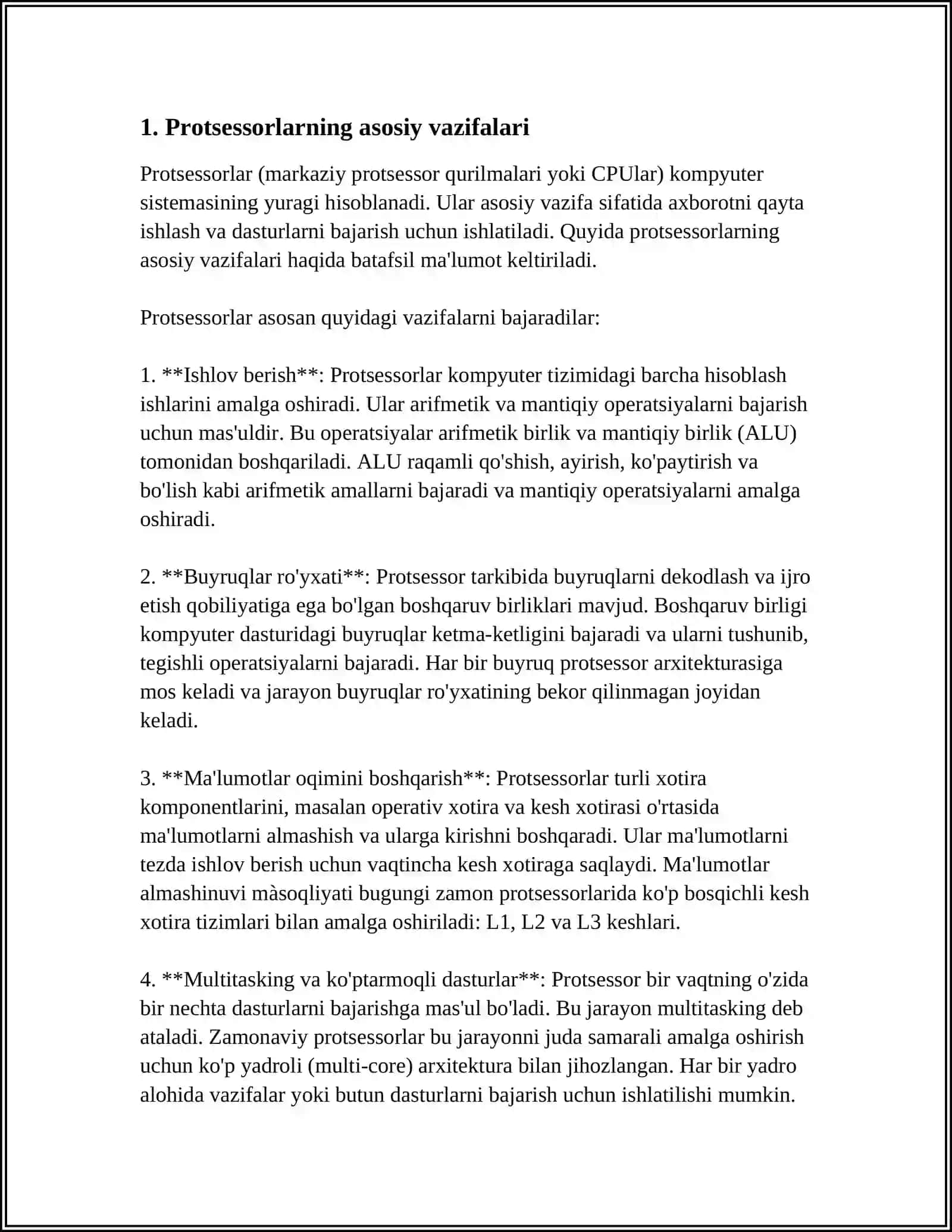 PROTSESSOR SOVUTGICHLARINING MOSLAMASI VA TURLARI 3