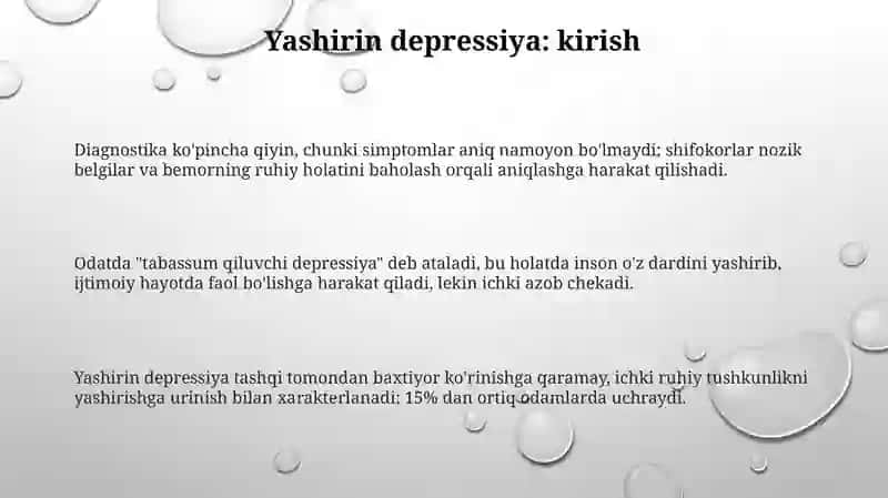 Niqoblangan Dipressiya 3