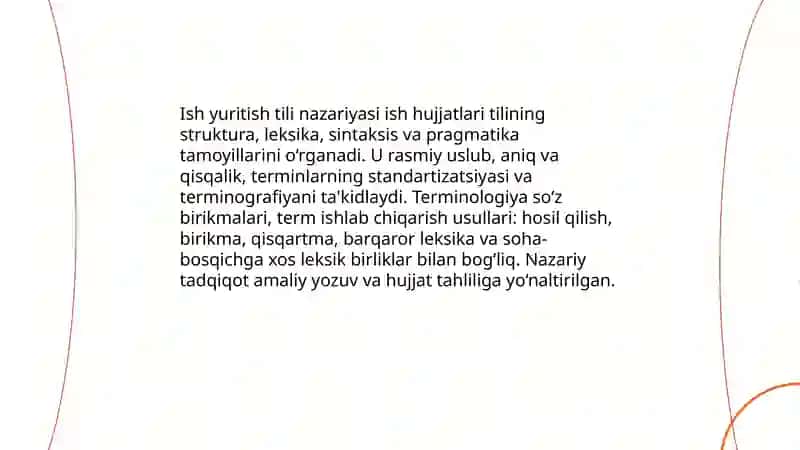 Ish yuritish tili va uslubi 3