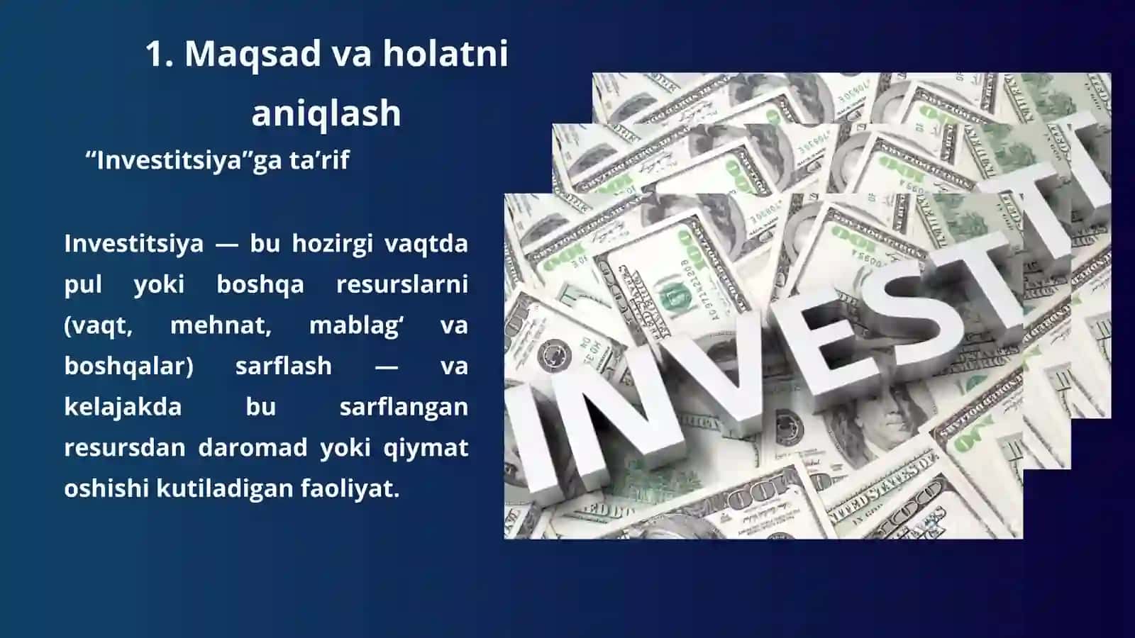Investitsiya strategiyasi 3