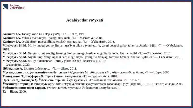 O‘zbekistonning eng yangi tarixi 3