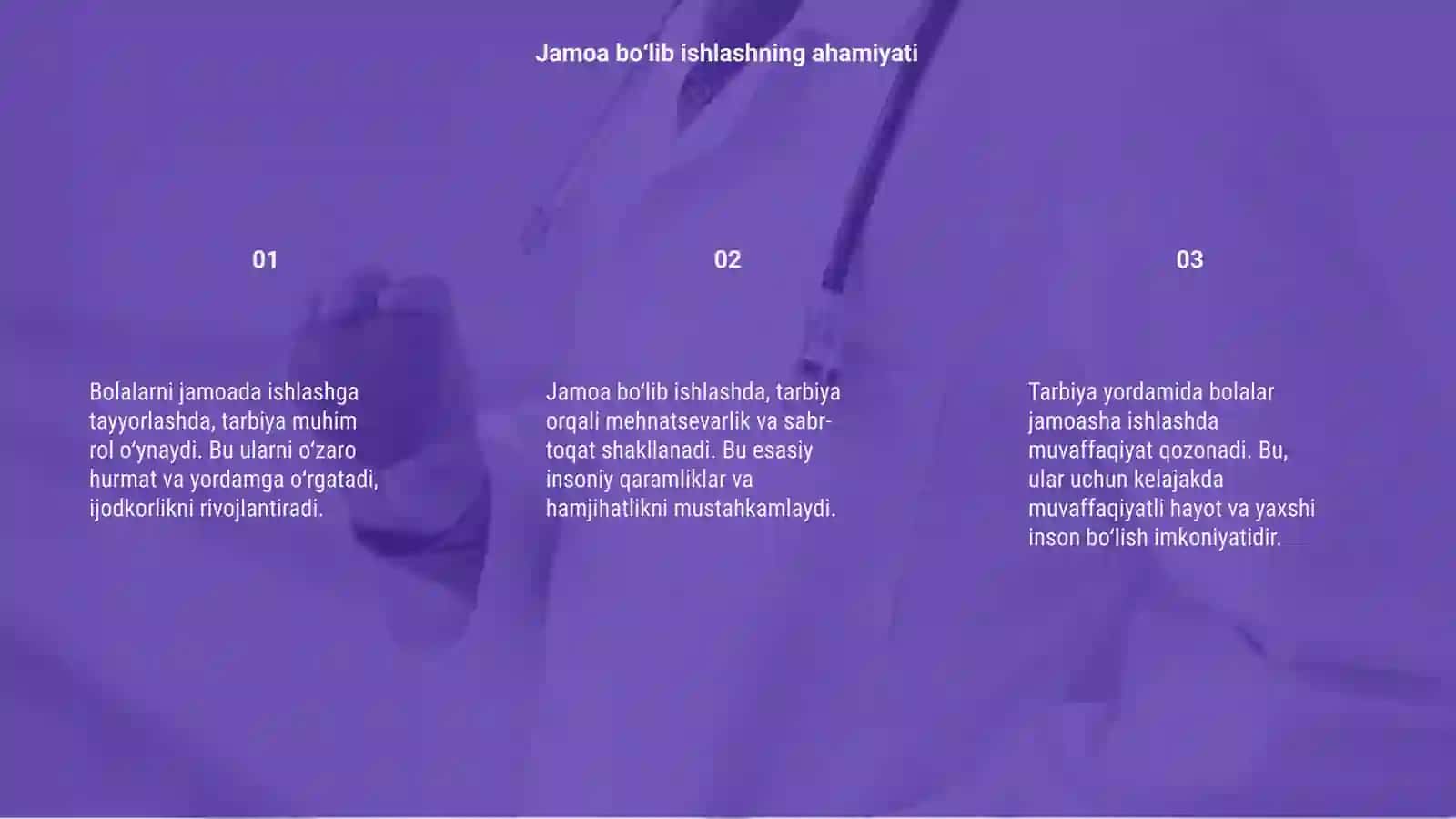 Bolalarni jamoa bo'lib ishlashda tarbiyani oʻrni 3
