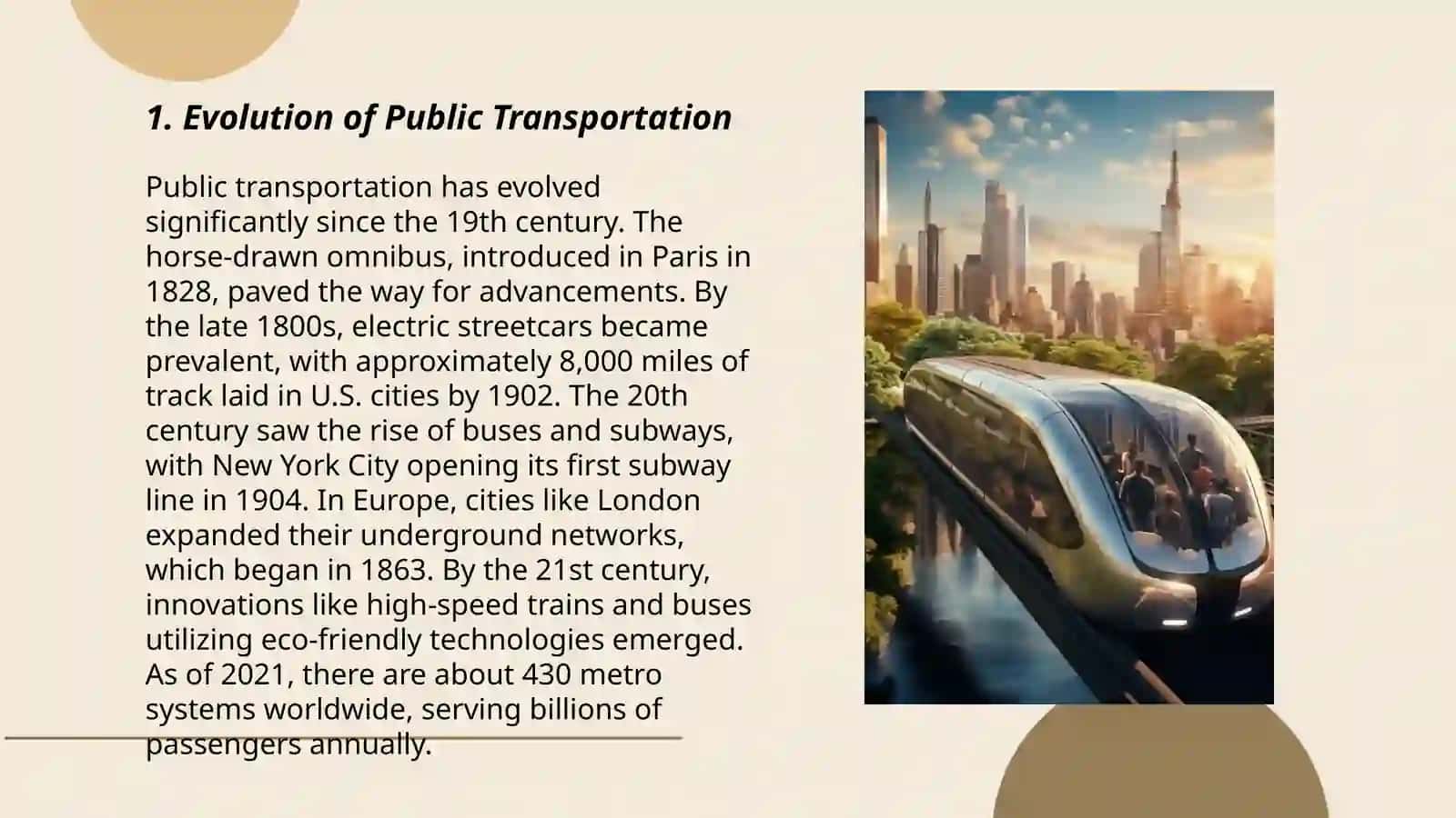 Evolution of Public Transportation 3