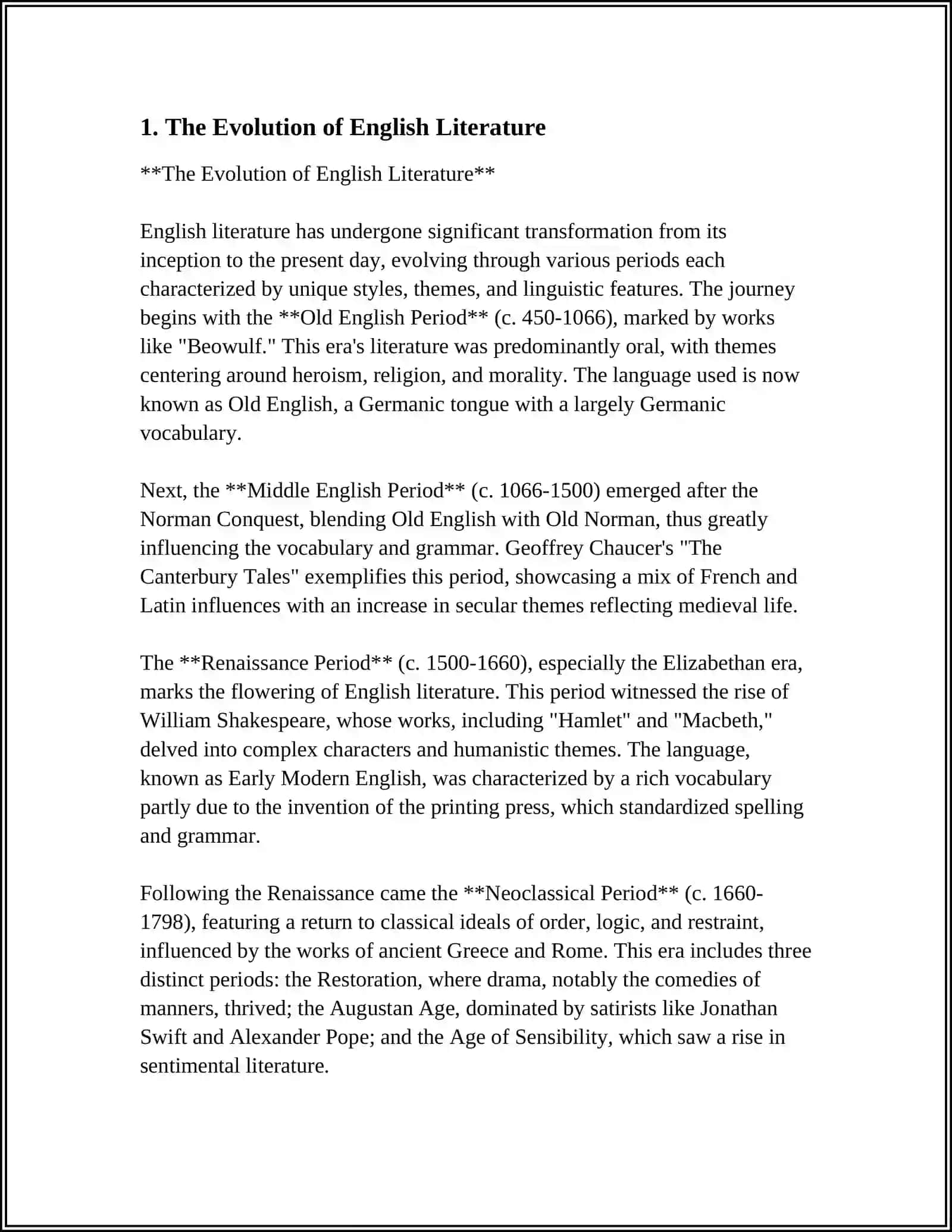 LITERARY HISTORY 3