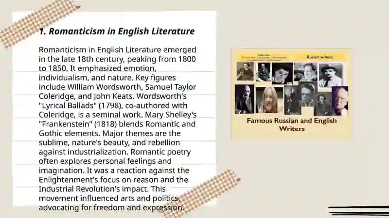 Romanticism in English Literature 3