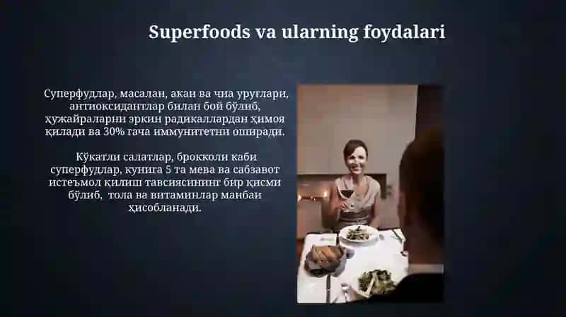Superfoods va ularning foydalari 3