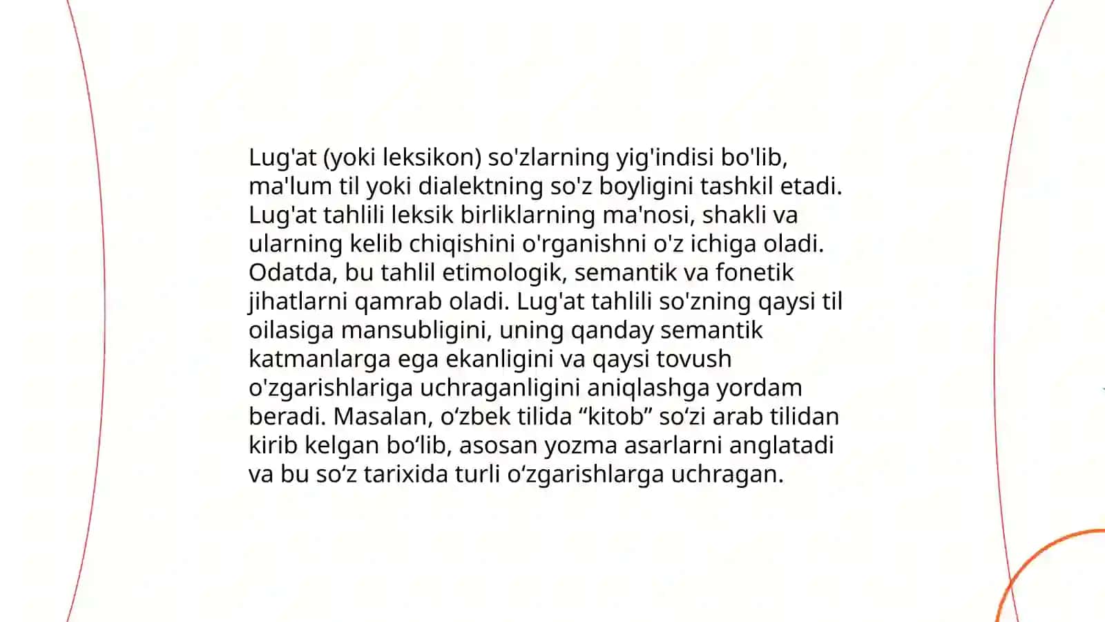 Lug'at va uning tahlili 3
