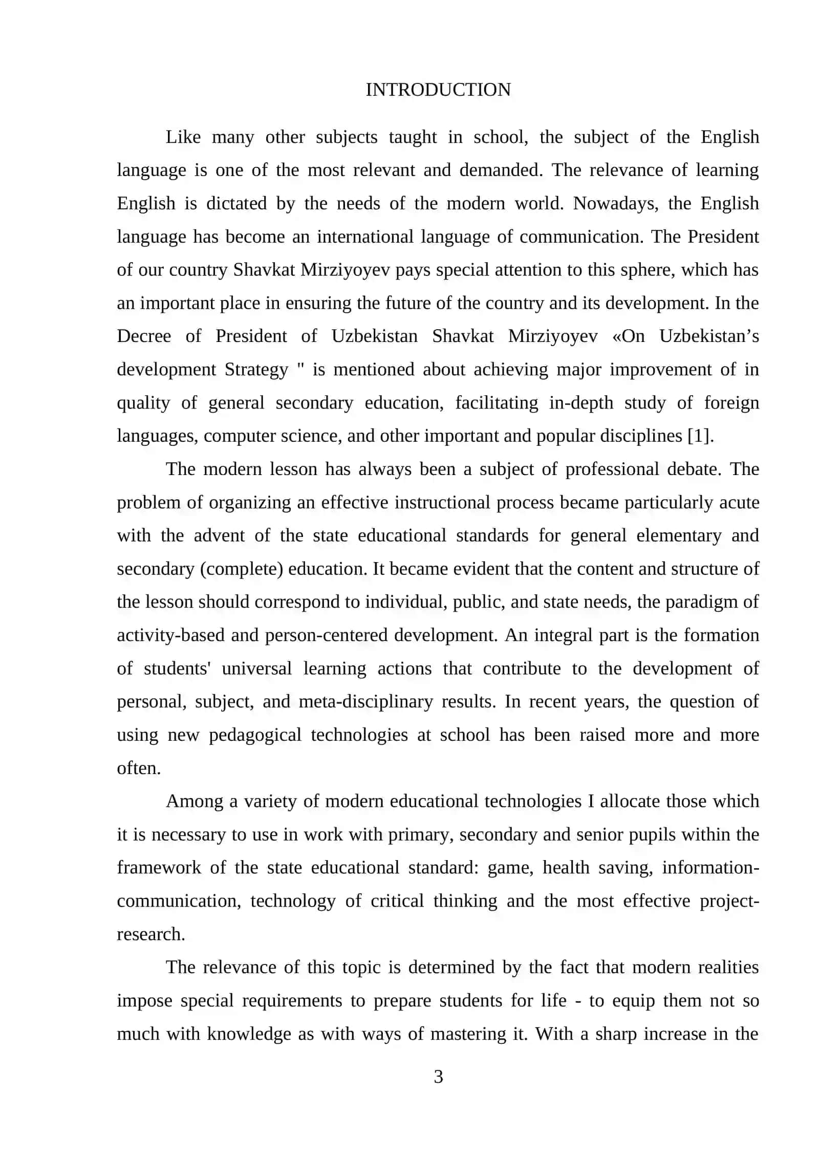 TECHNOLOGIES IN FOREIGN LANGUAGE TEACHING 3