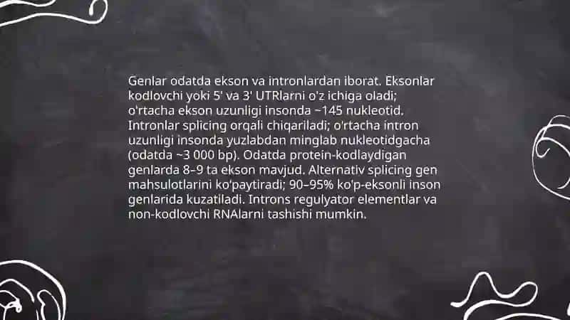 Gen tuzilishi va xossalari 3