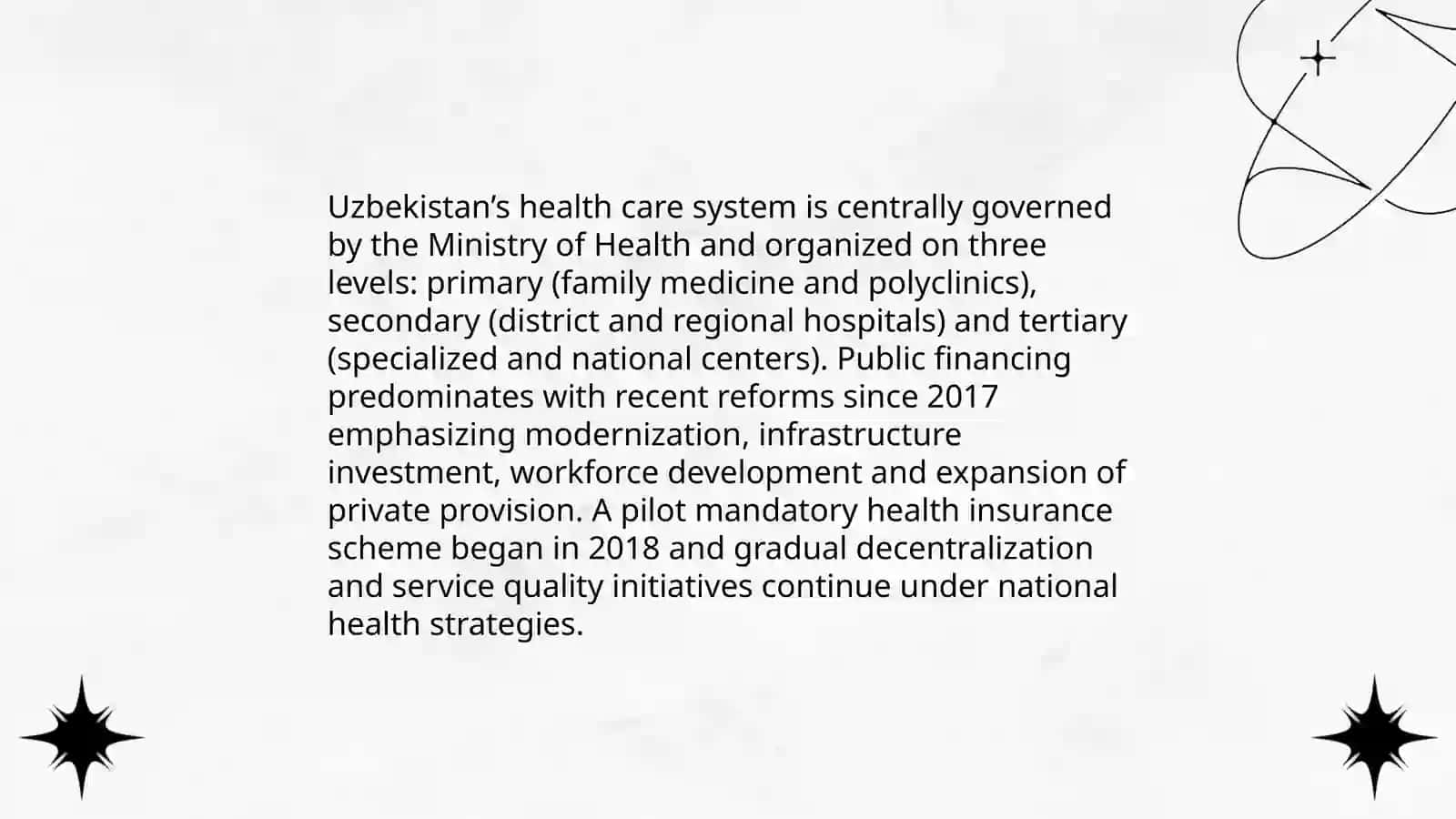 System of health care in Uzbekistan 3