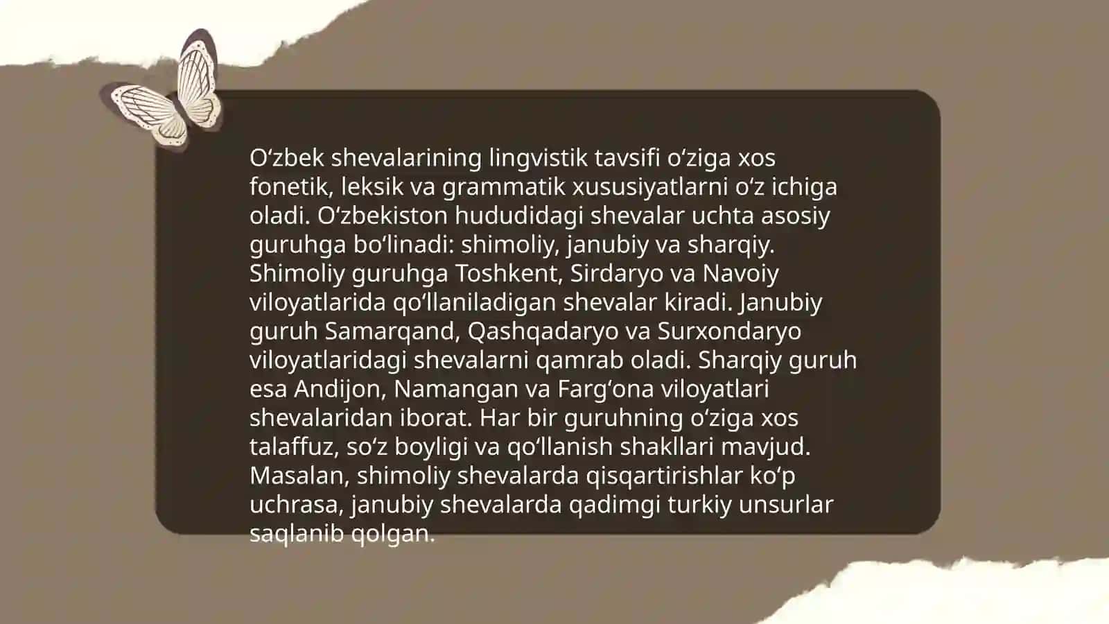 Oʻzbek shevalarining oʻrganilish tarixi 3