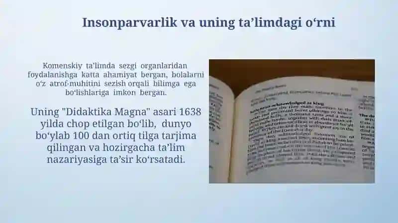Ya.A.Komenskiyning pedagogik nazariyasi 3