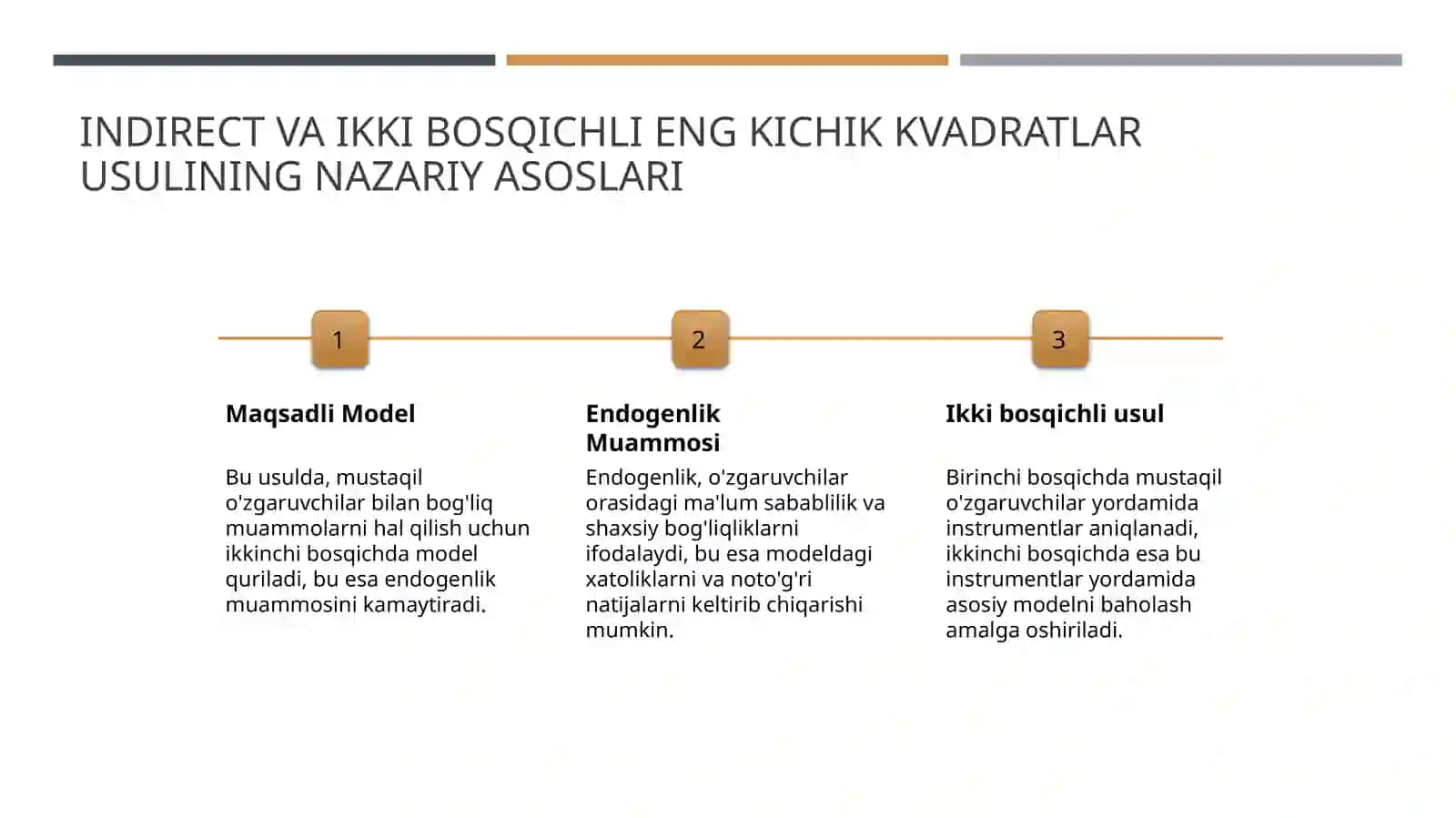 Indirect va ikki bosqichli eng kichik kvadratlar usuli 3