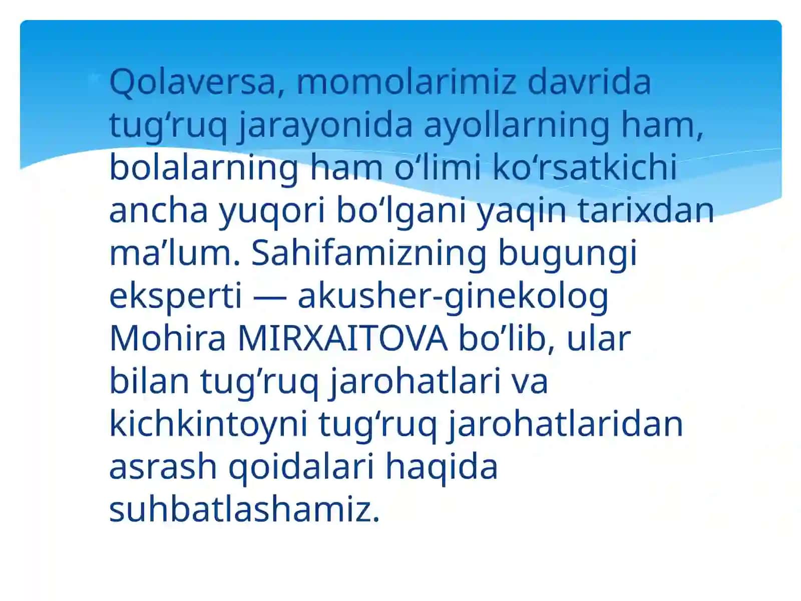 TUG’RUQ JAROHATLARI TURLARI VA OLDINI OLISH USULLARI 3