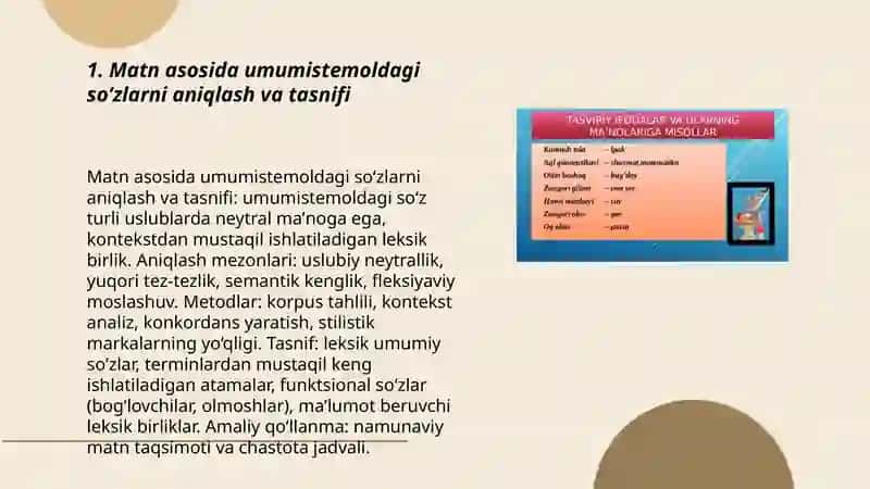 Matn asosida soʻzlar tahlili 3