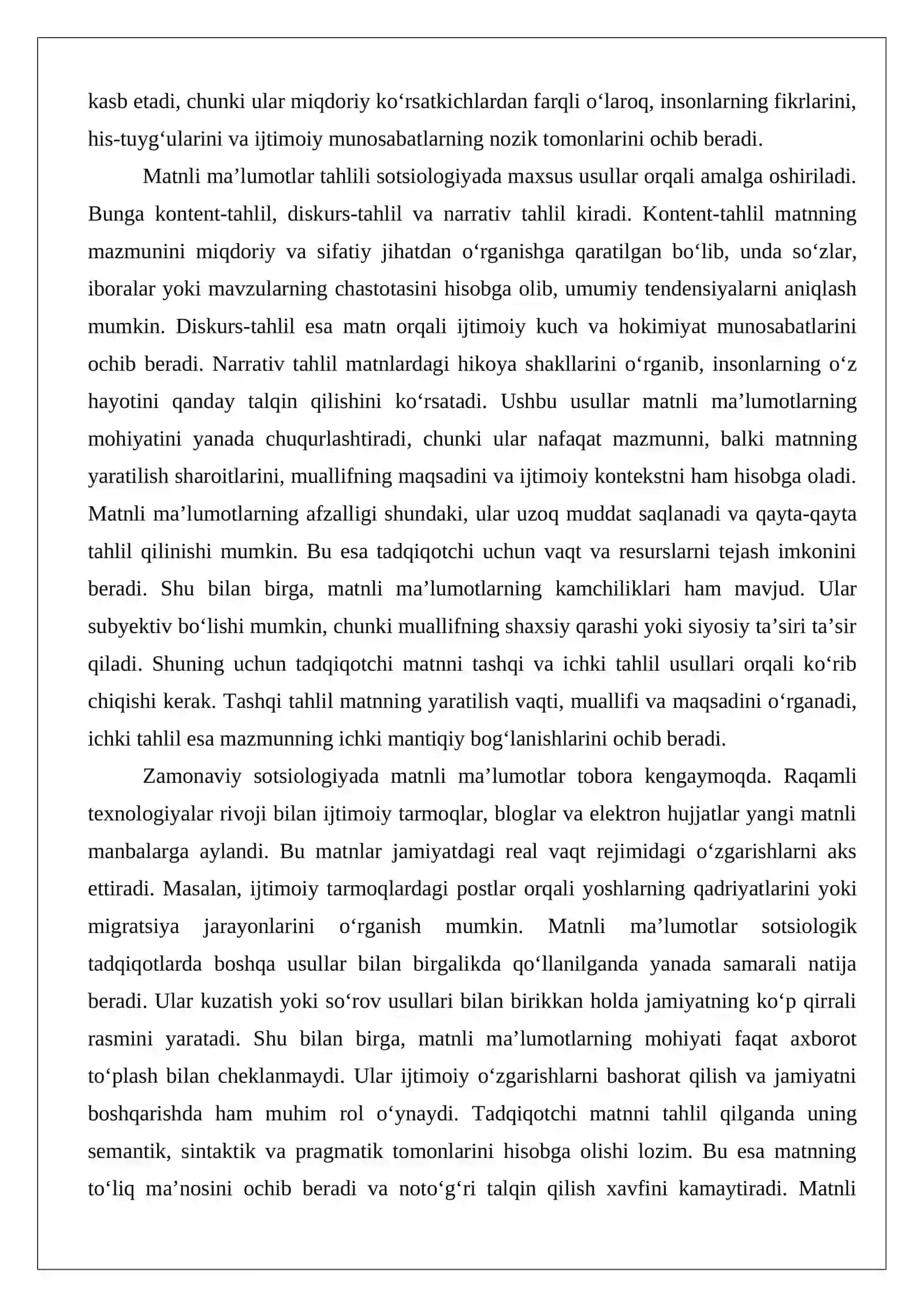 Matnli ma’lumotlarni tahlil qilish 3