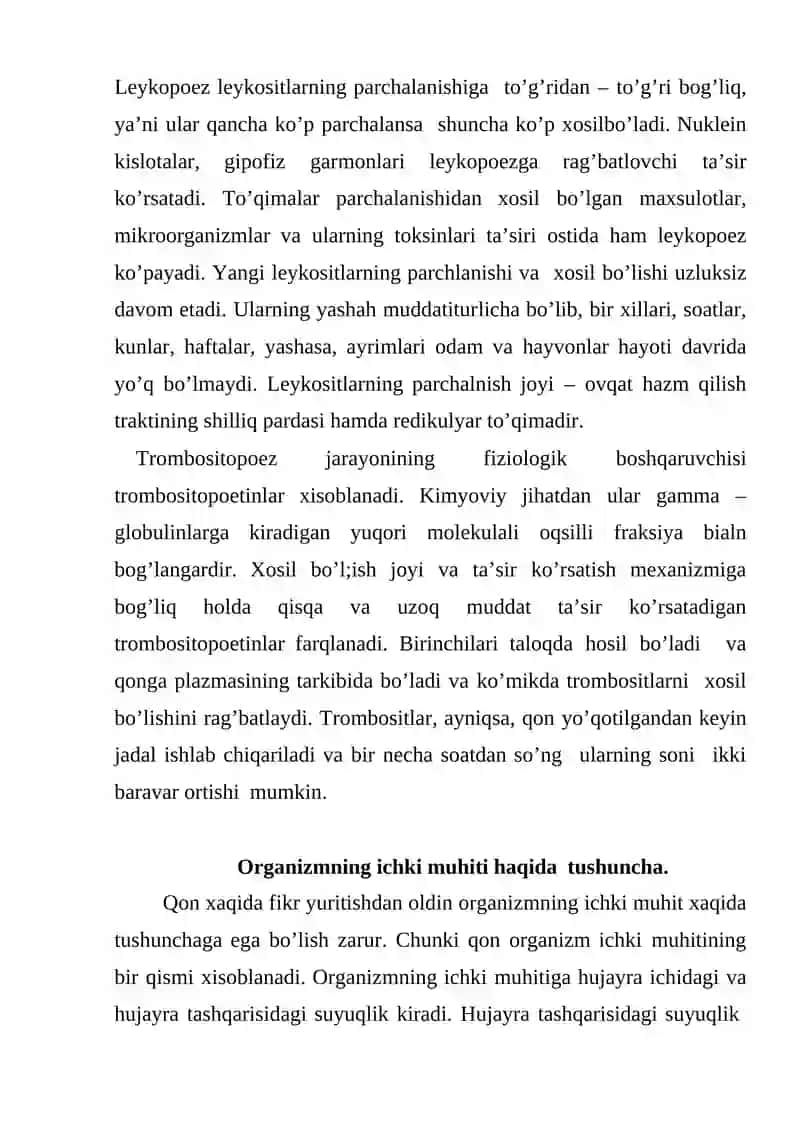 Qonning yaratilishi to’g’risida tushuncha 3