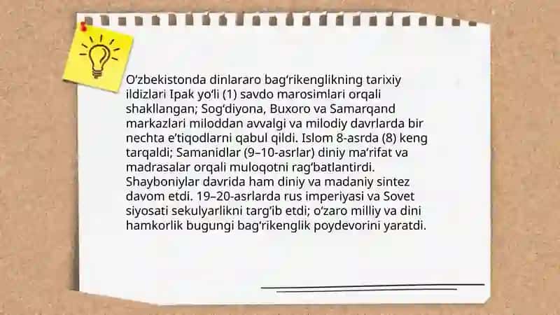O'zbekistonda dinlararo bag'rikenglik 3